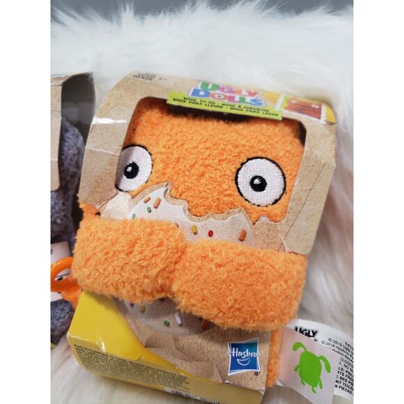 Lot 2 UGLYDOLLS BABO WAGE to-Go Stuffed Plush Toy 5" Back Pack Clip Ugly Dolls - Picture 2 of 4